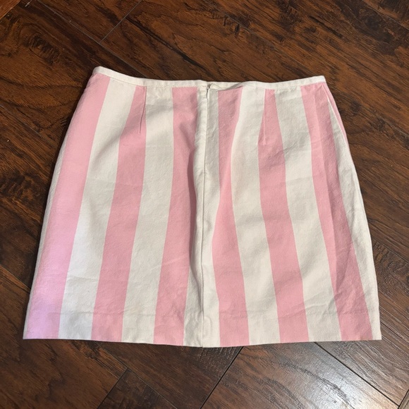 Madewell Pink and White Vertical-Striped Mini Skirt - Picture 5 of 8